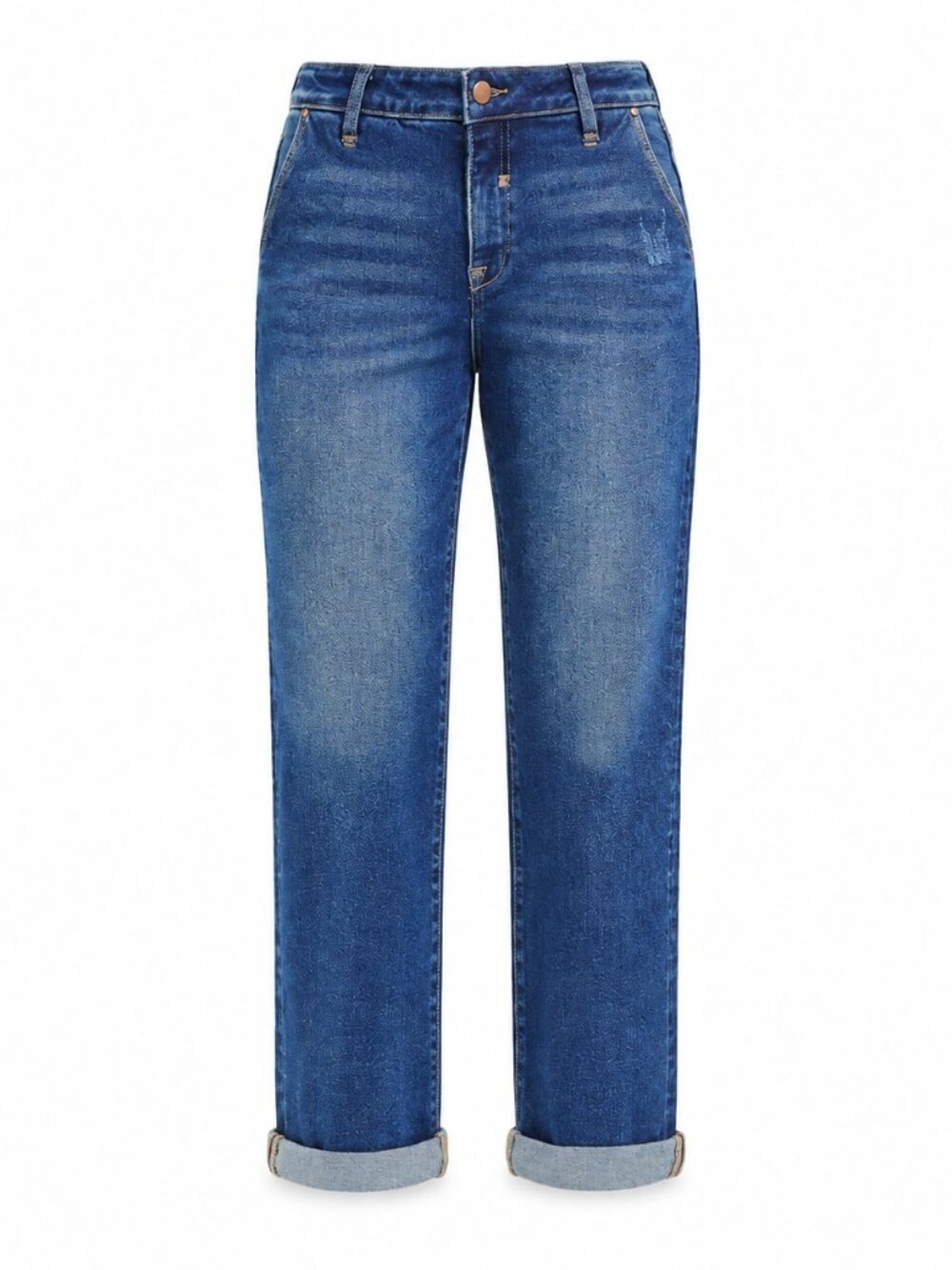 RISEN Slouchy Cropped Boyfriend Cuffed Jeans New | 6